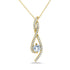 Diamond Ribbon Necklace 1/2 Carat TDW in 10k Gold